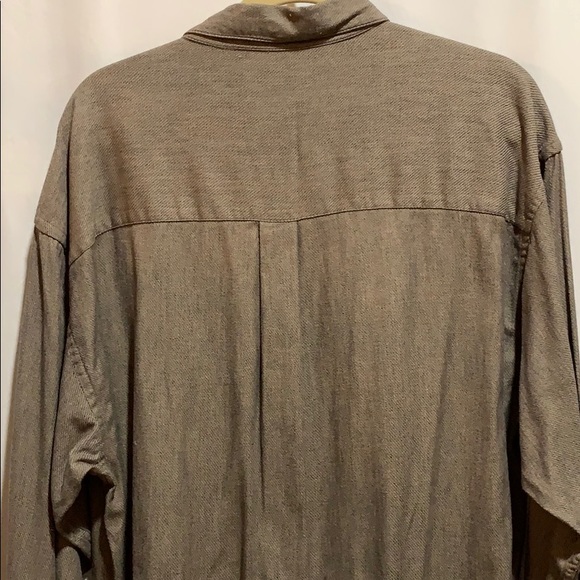 CITY CASUALS@HAGGAR SHIRT TAN SZ XL COTTON - Picture 5 of 5